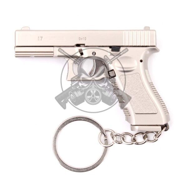 LLAVERO PISTOLA G17 PLATA