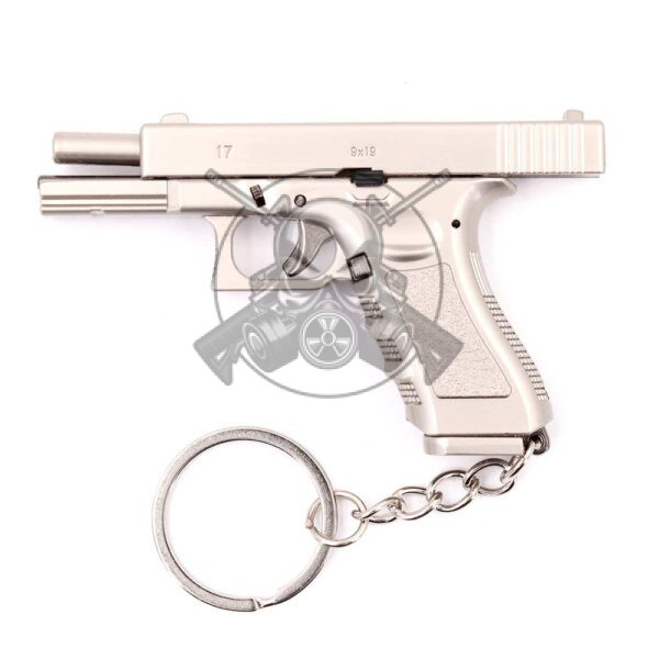 LLAVERO PISTOLA G17 PLATA - Imagen 2