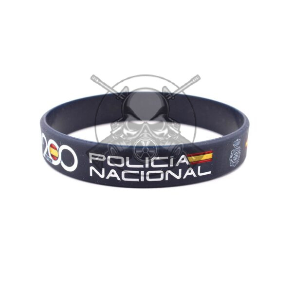 PULSERA GOMA POLICIA NACIONAL 200